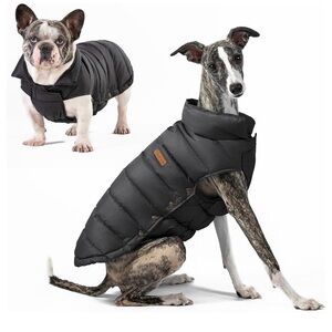 SPACE LION Dog Puffer Jacket, Down Winter Coat, Durable Outdoor Coat for Cold